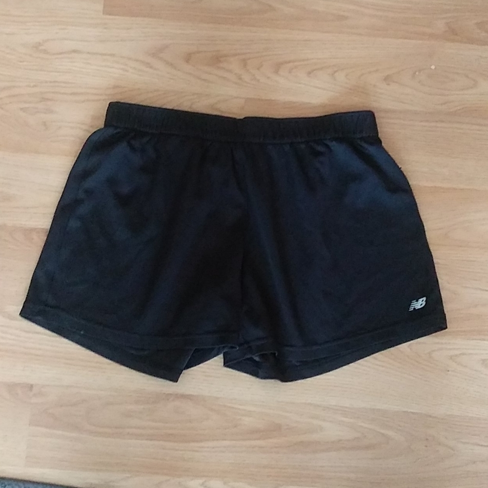 New balance black short shorts
